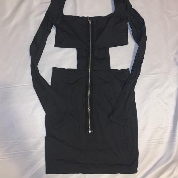 Black Cut-out Dress - Picture 2 of 3